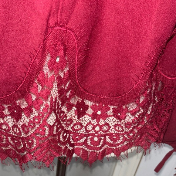 Abercrombie & Fitch Burgundy Off-Shoulder Blouse - Picture 4 of 5